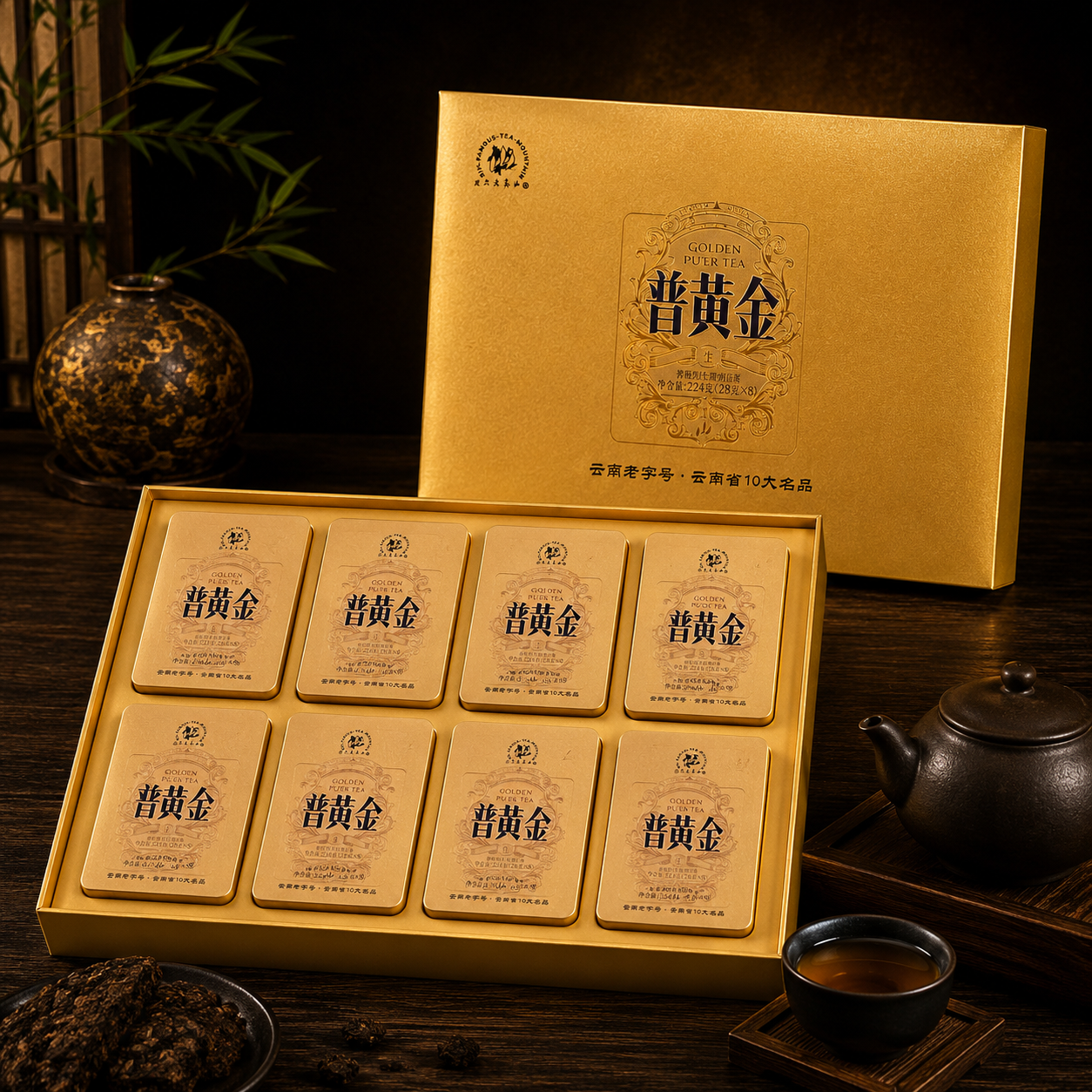 Trà nén Phổ Hoàng Kim